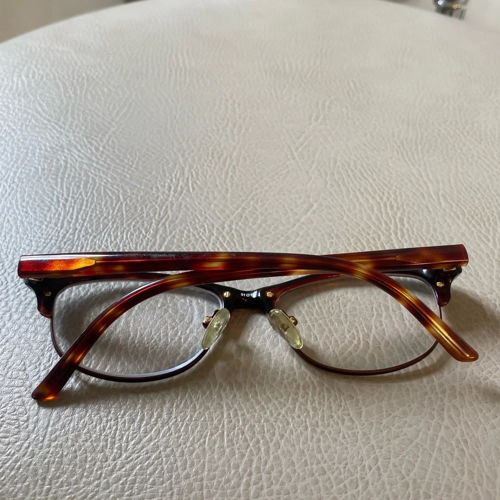 Scott Harris Europa Eyeglasses Frame SH-VIN-31 Tortoise Partial Rim $200